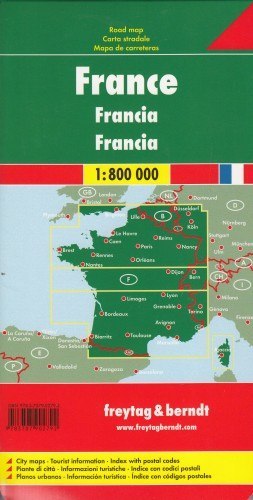 Francja mapa 1:800 000