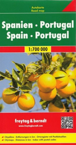 Hiszpania portugalia mapa 1:700 000