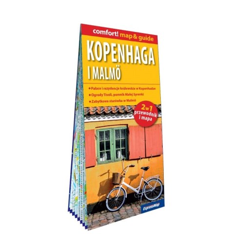 Kopenhaga i Malmömap&guide PL laminat 2024