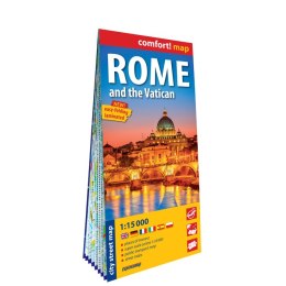 Rome and the Vaticancity street map 1:15 000 laminat 2025