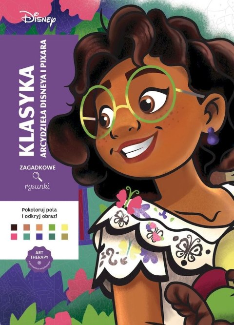 Klasyka. Arcydzieła Disneya i Pixara. Art therapy. Kolorowanka antystresowa. Disney. Zagadkowe rysunki