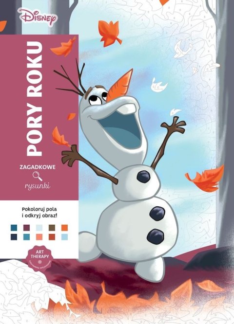 Pory roku. Art therapy. Kolorowanka antystresowa. Disney. Zagadkowe rysunki