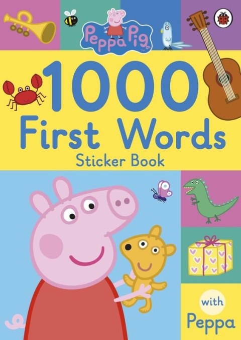 1000 First Words Sticker Book. Peppa Pig wer. angielska