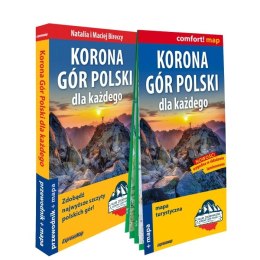 Korona Gór Polski dla każdego 2w1 przewodnik + mapa
