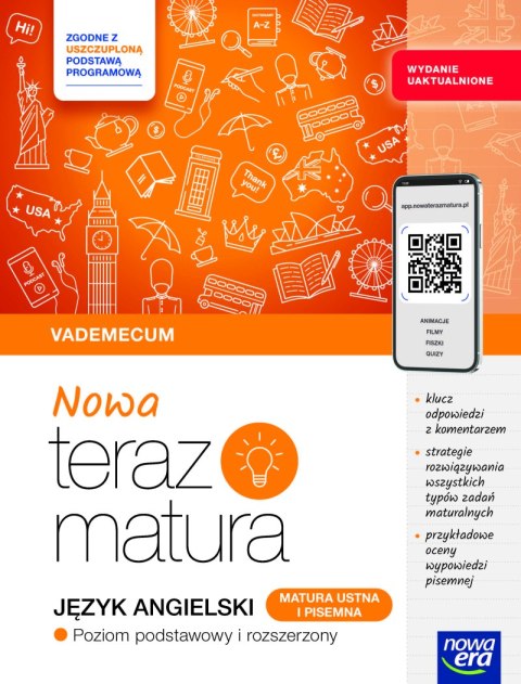 Teraz matura 2025-2026 Język angielski Vademecum zakres podstawowy i rozszerzony