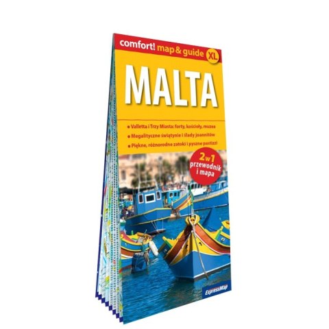 Malta laminowany map&guide XL 2w1 przewodnik i mapa