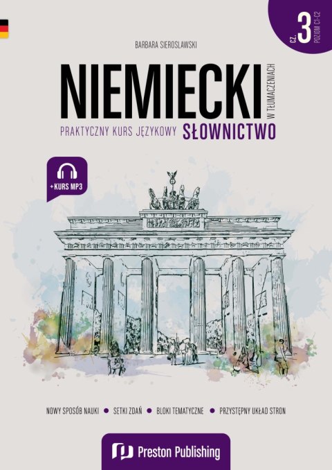 Niemiecki w tłumaczeniach. Słownictwo 3. Poziom C1-C2
