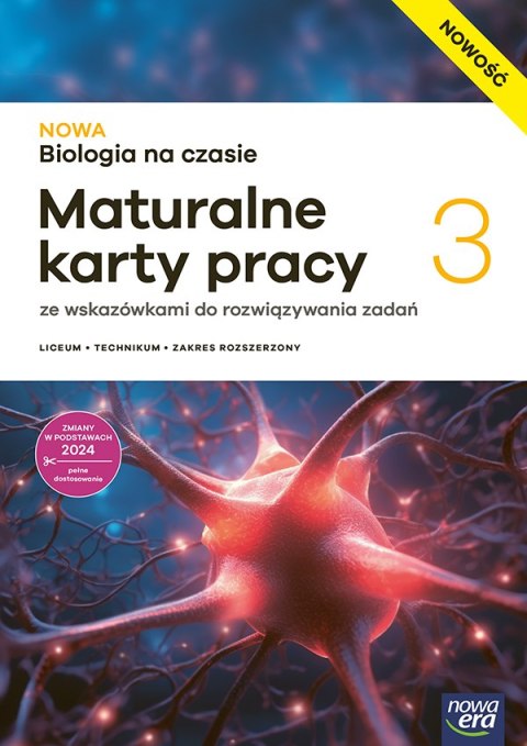 Nowa Biologia NOWA BIOLOGIA NA CZASIE maturalne karty pracy część 3 zakres rozszerzony EDYCJA 2026