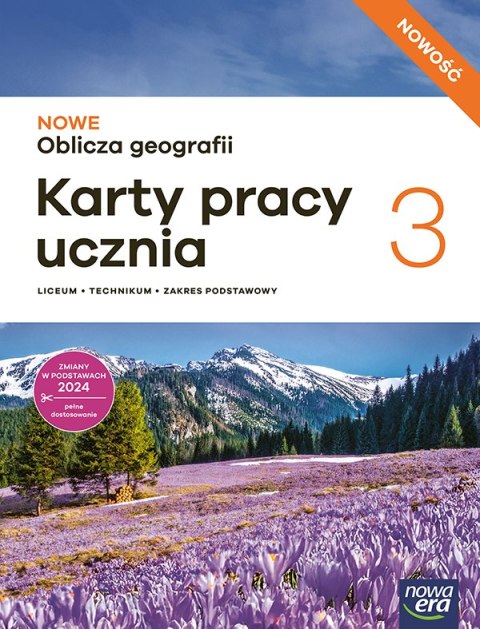 Nowa Geografia NOWE OBLICZA GEOGRAFII karty pracy część 3 zakres podstawowy EDYCJA 2026