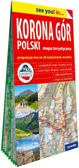 Korona Gór Polski papierowa mapa turystyczna
