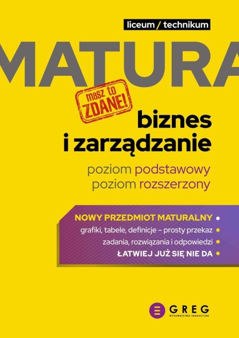 Biznes i zarządzanie. Matura. Repetytorium maturalne 2027