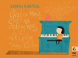 Garścia,J. Graj ze mną na cztery ręce cz.1 - wydanie zmienione kot